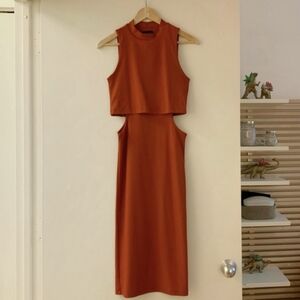 Rust Orange TopShop Cocktail Dress